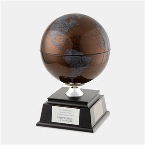 Engraved Logo Copper Solar Globe - 48539