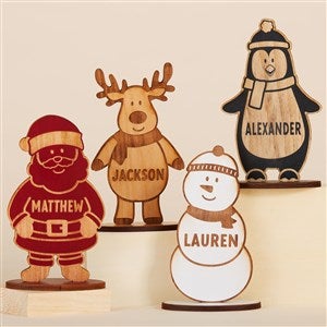 Santa and Friends Personalized Wood Christmas Characters  - 48667