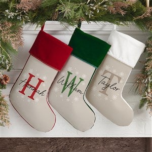 Initially Christmas Personalized Christmas Stockings - 48706