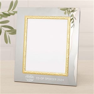 Personalized Logo Silver & Gold Hammered Frame- 8x10 - 48708