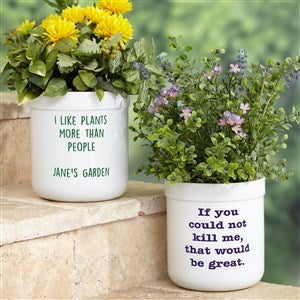 Write Your Own Personalized Outdoor Flower Pot - 48767