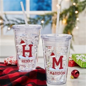 Initially Santa Personalized 17 oz. Insulated Acrylic Tumbler - 48786