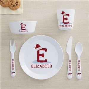 Initially Santa Personalized Kids Dinnerware - 48787