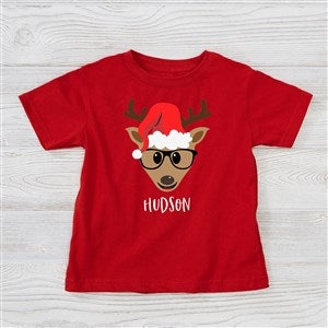 Build Your Own Reindeer Personalized Christmas Toddler T-Shirt - Toddler 2T - Navy