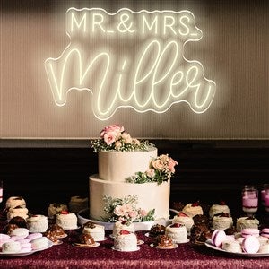 Mr. & Mrs. Custom Neon Sign - 48980D