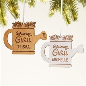 Garden Watering Can Personalized Wood Ornament - 49076