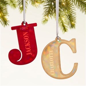 Initial and Name Personalized Acrylic Ornament - 49086