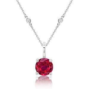 Personalized Birthstone Pendant Necklace - 49090D
