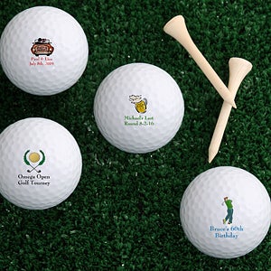 Personalized Golf Balls - Custom Text