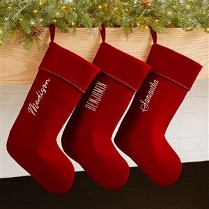 Classic Name Embroidered Christmas Stocking - 49408