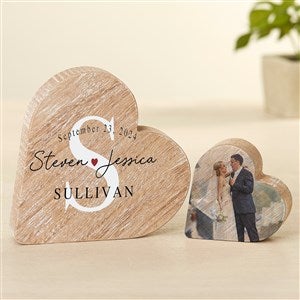 Simply Us Personalized Couples Wooden Heart Keepsake - 49442