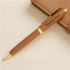 Monogram Personalized Leatherette Pen - 49448