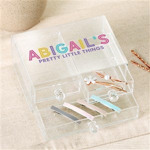 Girl's Colorful Name Personalized Acrylic Jewelry Box - 49530