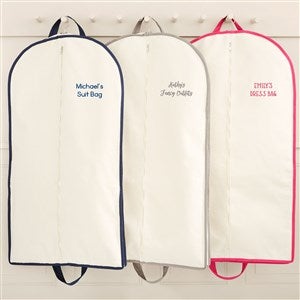 Write Your Own Embroidered Canvas Garment Bag  - 49756