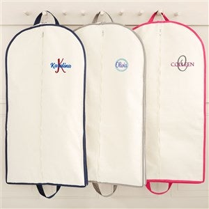 Playful Name Embroidered Canvas Garment Bag  - 49758