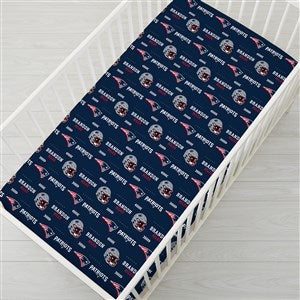 NFL New England Patriots Personalized Crib Sheet - 49879