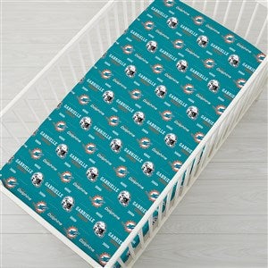 NFL Miami Dolphins Personalized Crib Sheet - 49916