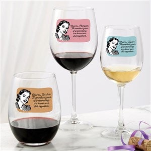 Cheers Personalized Wine Glass Collection - 49988