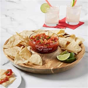 Personalized Logo Chip and Dip Serving Dish - 50044