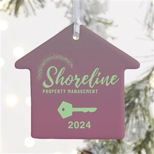 Personalized Logo Matte House Ornament  - 50051