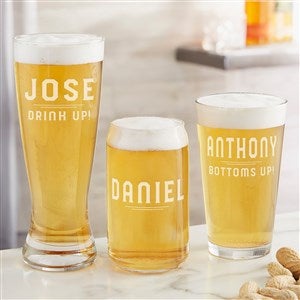 Classic Man Engraved Beer Glass Collection - 50271