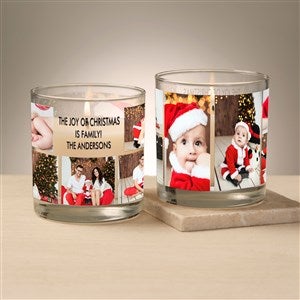 Picture Perfect Christmas Personalized 8oz Glass Candle - 50380