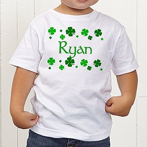 Lucky Clover Personalized Toddler T-Shirt