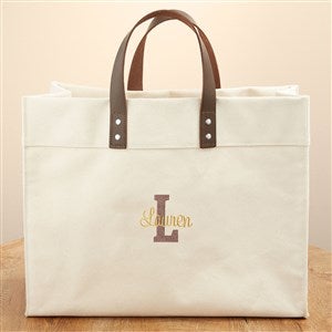 Playful Name Embroidered Tote Bag - 50448