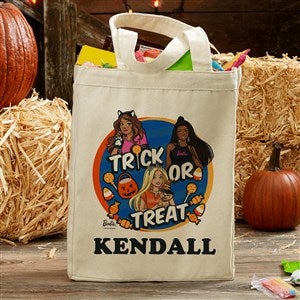 Personalized Barbie Halloween Canvas Tote Bags - Small