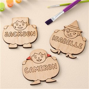 Halloween Personalized Wooden Paintable Toy - 50530