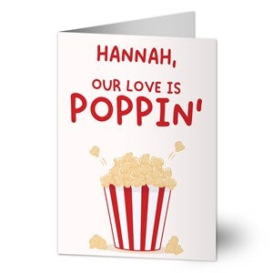 Pop Of Love Personalized Greeting Card - 50593