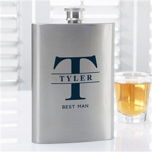 Lavish Last Name Personalized Flask - 50600