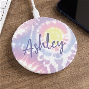 Pastel Tie Dye Personalized Wireless Charging Pad - 50793