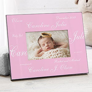 Personalized Baby Picture Frame - New Arrival - Solid