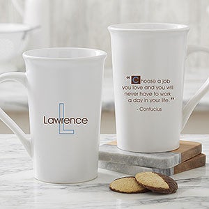 Personalized Latte Mugs with Custom Quotes