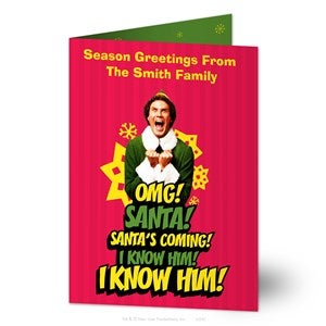 Elf® Personalized Christmas Greeting Card - 51721