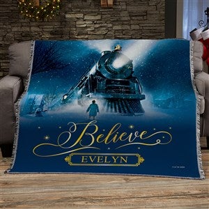 Polar Express® Personalized 56x60 Woven Throw