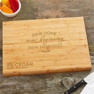 Real Estate Logo Bamboo Cutting Board -10"x14" - 51752