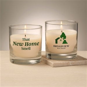 Real Estate Logo 8oz Glass Candle - 51768