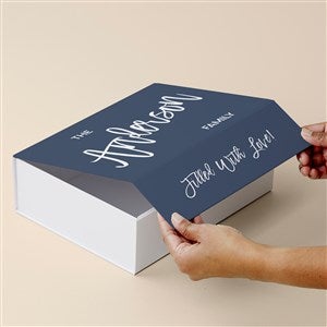 Bold Family Name Personalized Keepsake Memory Box - 51808