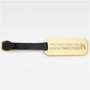 Engraved Logo Brass Luggage Tag - 51866