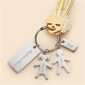 Family Forever Engraved Keychain - 51952