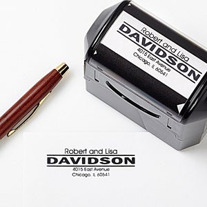 Personalized Self-Inking Address Stamp - Center Stage