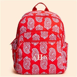 Vera Bradley Embroidered Iconic Paisley Bancroft Backpack-Goji Berry - 52037