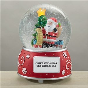 Personalized Logo Santa Claus Light Up Snow Globe - 52415