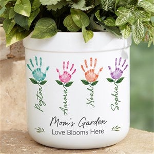 Handprint Art Personalized Outdoor Flower Pot - 52596