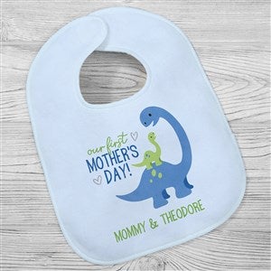 First Mother's Day Dino Personalized Baby Bib - 52612