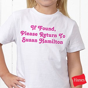 You Name It Personalized Hanes® Youth T-Shirt