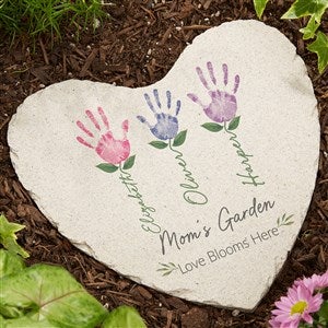 Handprint Art Personalized Heart Garden Stone - 52796