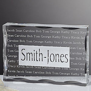 Personalized Gifts   Family Is Forever Family Names Keepsake